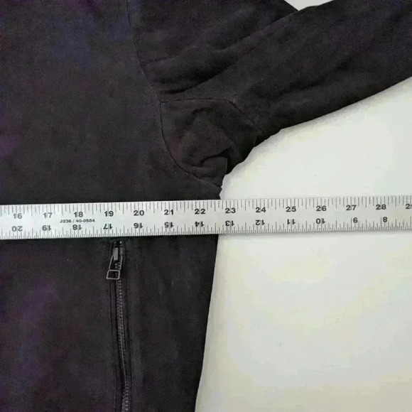 Blank NYC Men's Suede Bomber Jacket Black Size Medium NEW - Picture 10 of 15